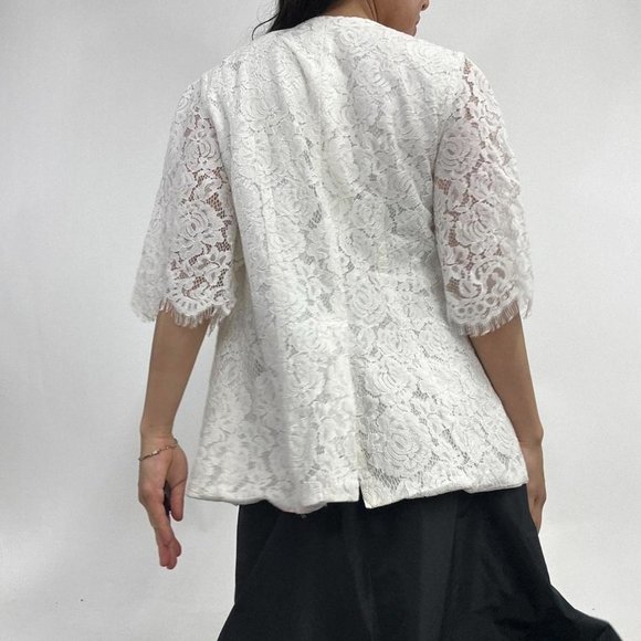 90s style lace jacket blazer - Picture 4 of 8